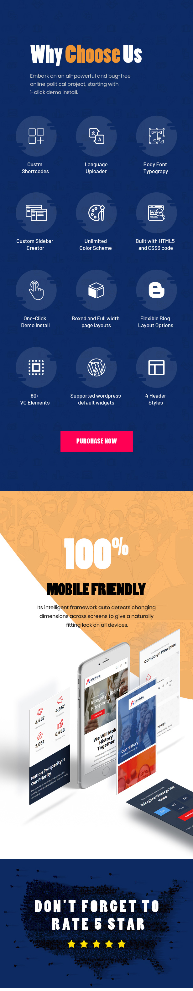 Actavista - A 2026 Political WordPress Theme for Party, Campaigns and Candidates