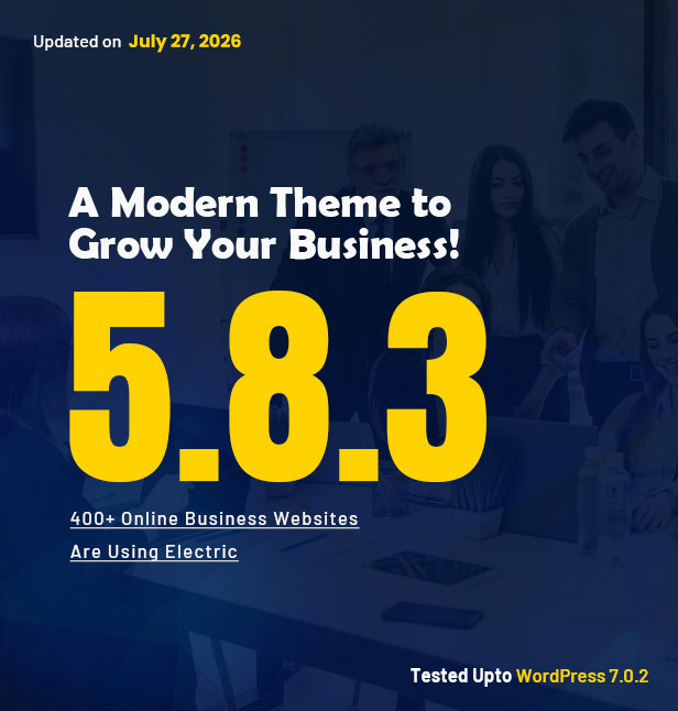 Electric - Elementor Business Consulting WordPress Theme​
