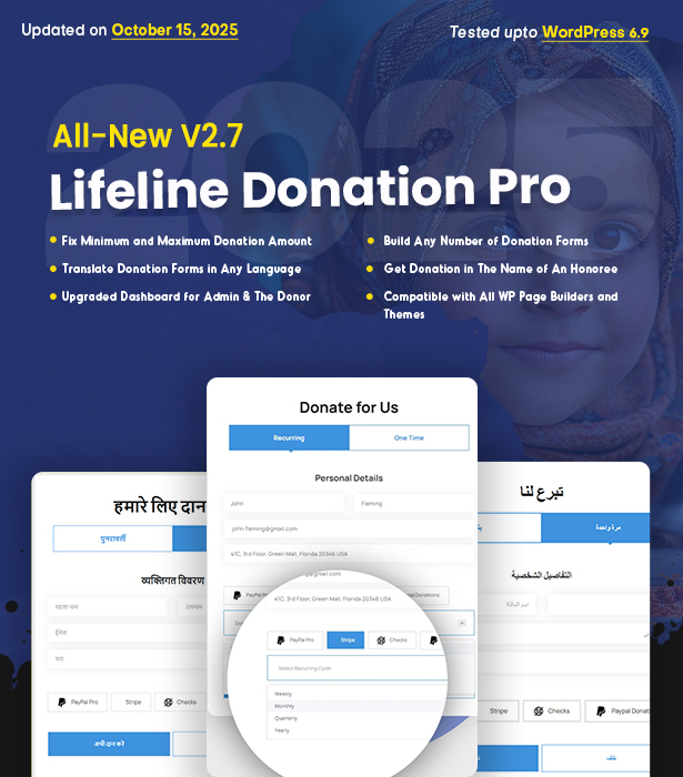 Lifeline Donation Pro - 2025 WordPress donation plugin for fundraising - 1