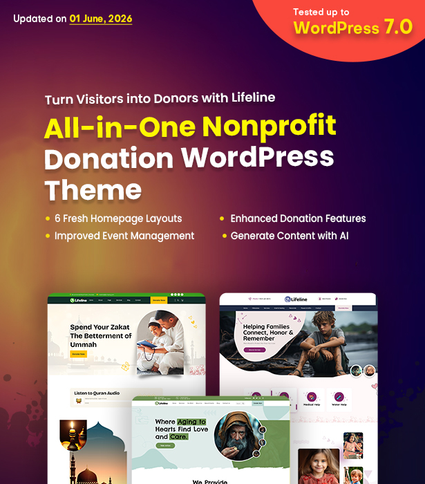 Lifeline - 2026 Charity Donation WordPress Theme - 1