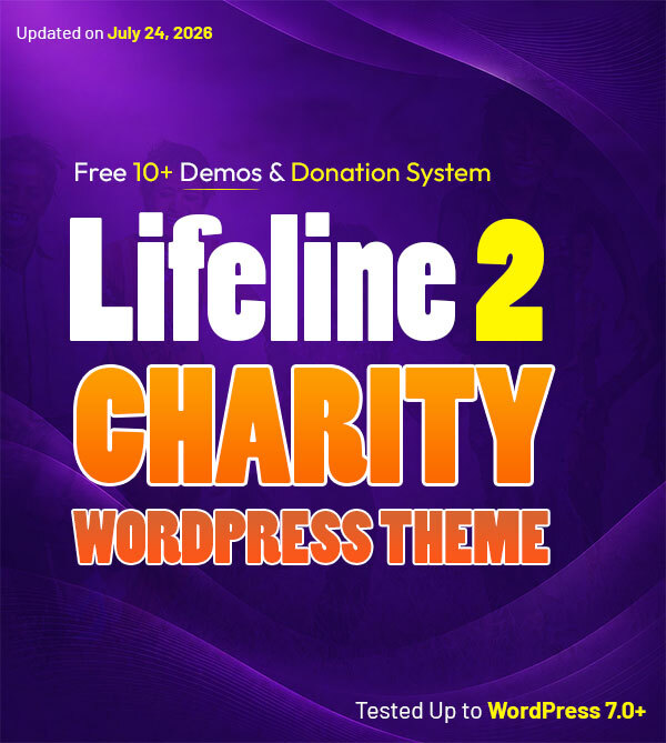 Lifeline 2 - Nonprofit WordPress Theme for Charity, Fundraising and NGO Organizations - 1