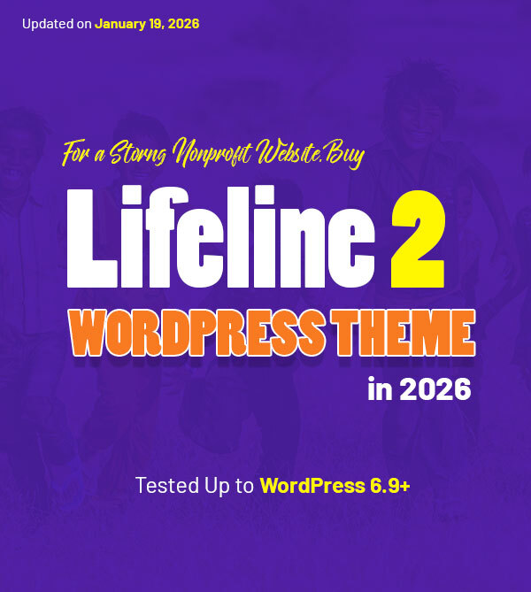 Lifeline 2 - Nonprofit WordPress Theme for Charity, Fundraising and NGO Organizations