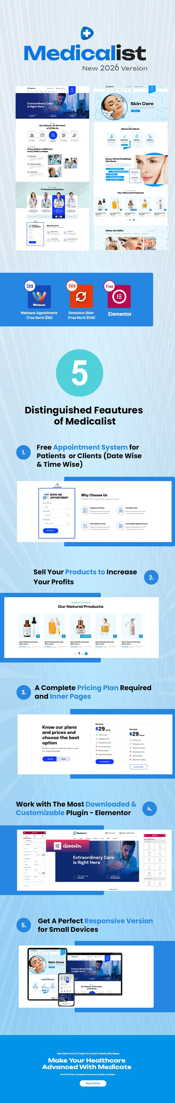 Medicalist - A Medical & Healthcare WordPress Theme for Doctors & Clinics